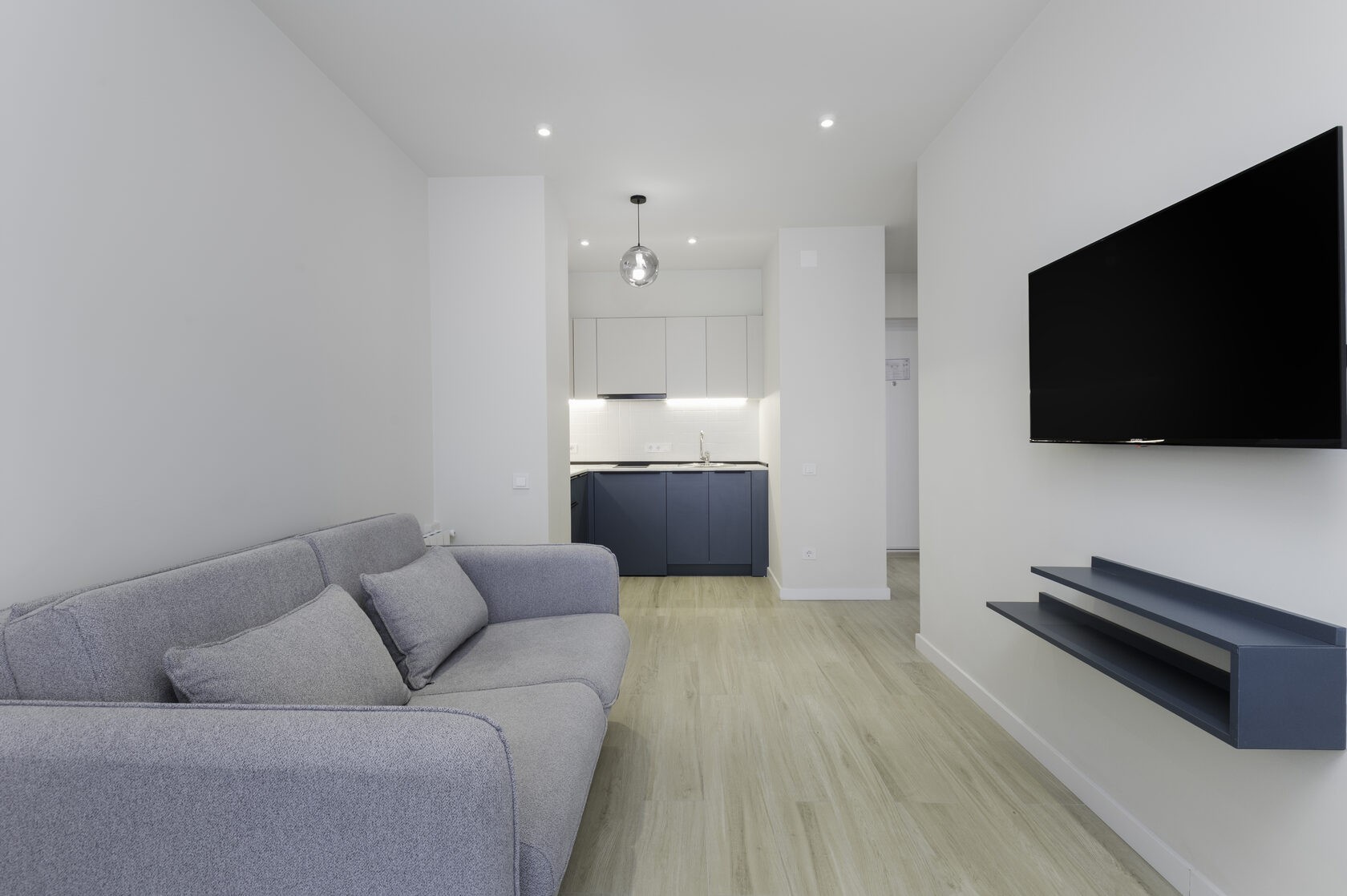 Separate living area at NEXT Apartments